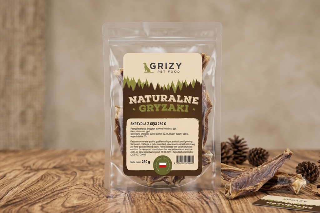 Sztuka reklamy – profesjonalne opakowanie naturalnych gryzaków dla psów