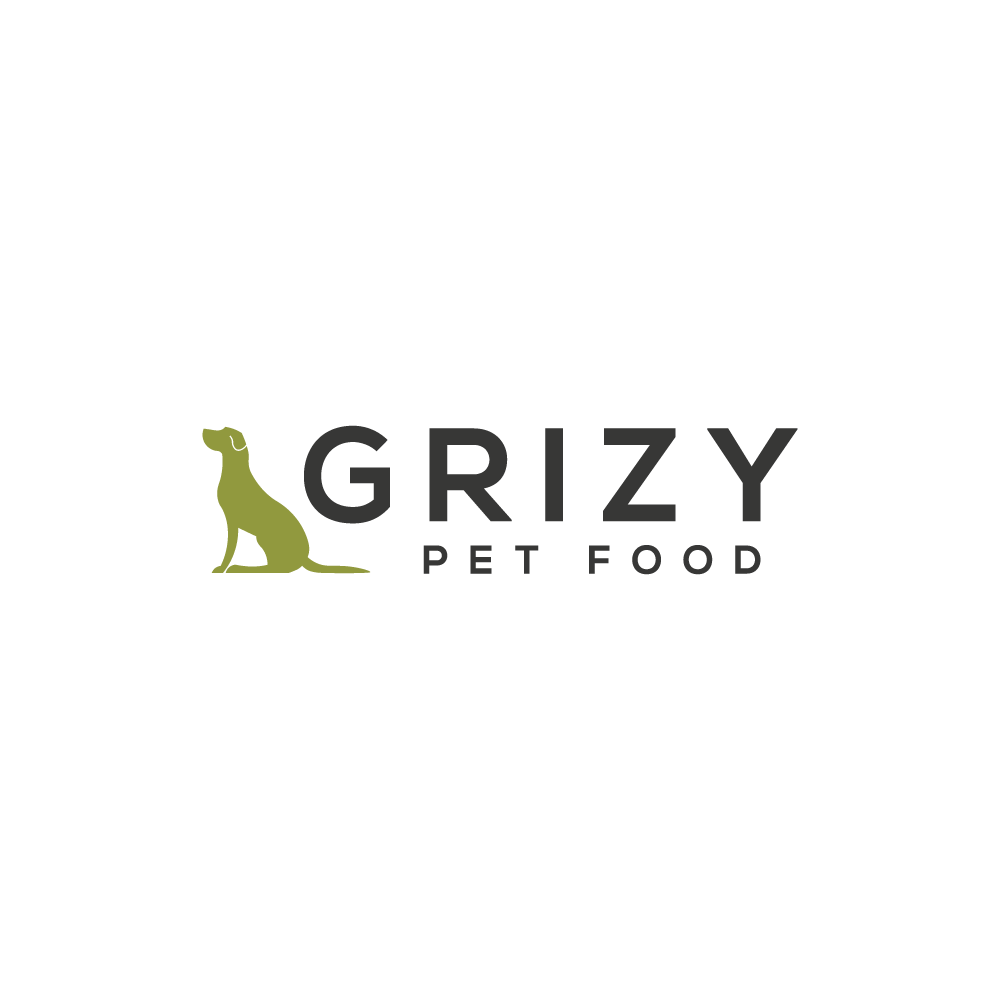 Projekt logo dla Grizy Pet Food jako kreatywna sztuka reklamy